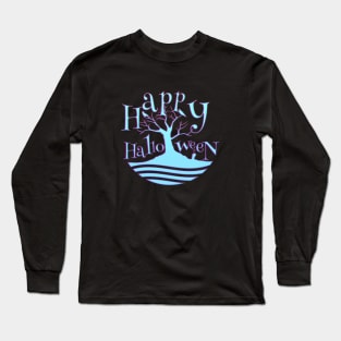 Happy Halloween Haunted Tree Long Sleeve T-Shirt